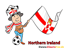 Nordirland Clip Art Fussball EM und WM gratis