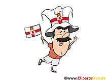 Sportfan Nordirland Bild-Clipart gratis