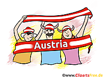 Sportzuschauer Österreich Bilder-Cliparts