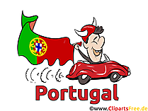 Portugal Clipart-Grafik zum Thema Fussball EM und WM