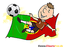 Portugal Clipart Fussball kostenlos