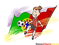 Portugal Illustration Fussball gratis
