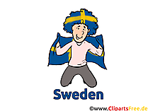 Cartoon-Bild Fussball Schweden