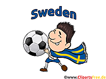 Fussball Schweden Grafik, Bild, Illustration gratis
