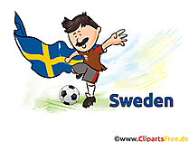 Schweden Illustration Fussball gratis