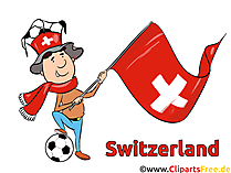 Schweiz Fussball Clipart-Bild kostenlos