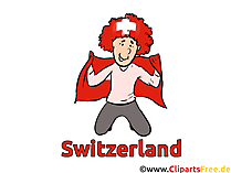 Schweizer Fussballfan Clipart Fussball