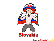 Slovakischer Fussballfan Clipart Fussball