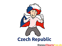 Tschechischer Fussballfan Clipart Fussball