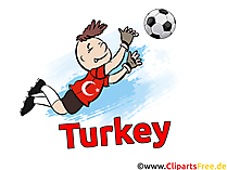 Türkischer Torwart Fussball Bild, Clipart, Grafik