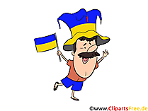 Fussball Grafik, Bild zu EM und WM