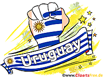 Flagge Uruguays Clipart