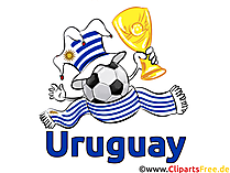 Uruguay Fussball Clipart