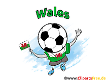 Fussball Clipart Bild Wales kostenlos