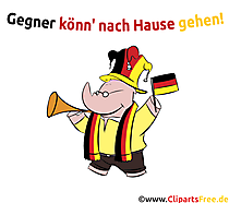 Fussball Fan Deutschland Clipart-Bild
