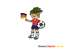 Fussball Illustration im Cartoonstil Fussball Illustration im Cartoonstil