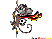 Fussball im Zoo Clipart-Bild Fussball im Zoo Clipart-Bild
