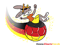 Fussball in Farben Deutscher Fahne Bild, Clipart, Cartoon Fussball in Farben Deutscher Fahne Bild, Clipart, Cartoon