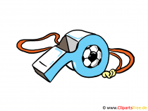 Fussball Pfeife Bild, Illustration, Clipart