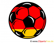 Fussball Schwarz-Rot-Gold
