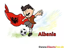 Fussball Weltmeisterschaft  Bild-Clipart Albanien