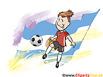Child plaing Football - Sport Cliparts