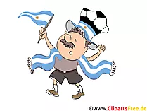 Football Fan Argentina Clip Art free