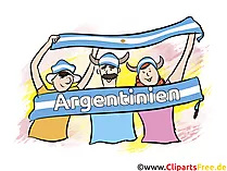 Sport fans from Argentina - Sport Cliparts