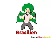Bilder der brasilianischer Fans bei der Fussballweltmeisterschaft