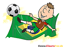 Brazil Football Player - Sport Clip Art Images