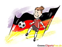 Deutschland Fussball EM WM Meisterschaft Clipart, Bild, Grafik