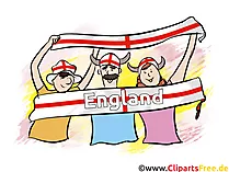 Englische Fussballfans Bild Clipart