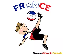 FRANCE - Fussball Illustration, Plakat zum Drucken
