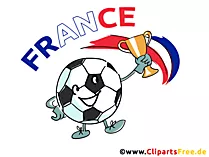 Frankreich Fussball Plakat