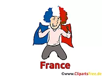 Sportfan Fussball Clipart-Grafik kostenlos
