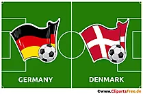 Deutschland - Dänemark Fußball-Europameisterschaft 2024