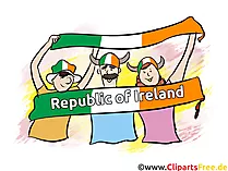 Irish Sport Fans Clipart Image-Clipart