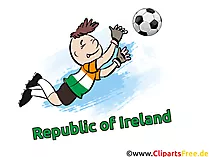 Torwart Fussball Irland Clipart