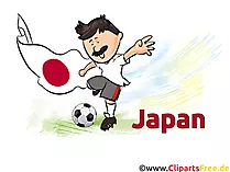 Japanischer Stürmer Clipart