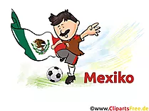 Mexikanischer Fussballspieler Bild