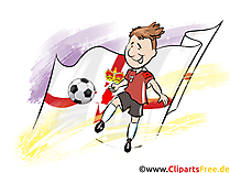 Nordirland Flagge Fussball Clipart