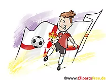 Nordirland Flagge Fussball Clipart