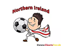 Northern Ireland Clip Art Football EM und WM free