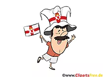 Sportfan Nordirland Bild-Clipart gratis