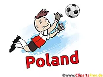 Polska grać w Piłkę obraz darmo