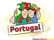 Sportfans Cliparts zu Fussball EM und WM