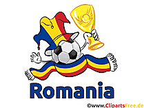Rumänien Clipart-Illustration Fussball gratis