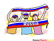 Russische Fussballfans Fussball EM und WM Bilder