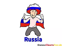Russischer Sportfan Bild Fussball kostenlos