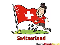 Schweiz Fussball EM WM Meisterschaft Clipart, Bild, Grafik
